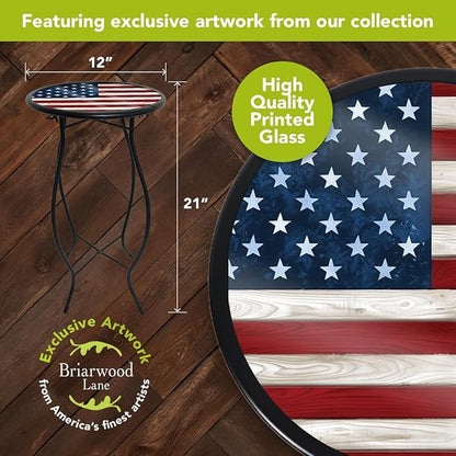 Briarwood Lane Wooden American Flag Plant Stand