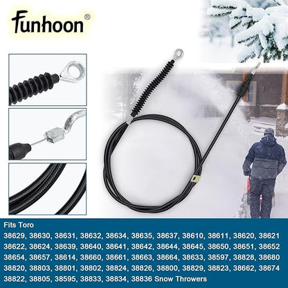 105-9990 Deflector Control Cable for Toro Power Max 726 826 926 928 1028 1128 LE OE LXE OHXE Snow Blowers Replaces 1059990