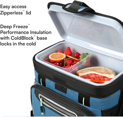 Titan by Arctic Zone Deep Freeze Cooler - Zipperless Hardbody Cooler - Deep Freeze Insulation, HardBody Liner, and SmartShelf