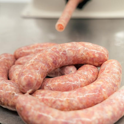 Bearded Butchers Onion & Bell Pepper Bratwurst DIY Kit – Mild Brats with Onion & Bell Pepper Seasoning, Optional Jalapeños & 32mm-35mm Natural Hog Casings – Makes Up to 25 lbs Meat