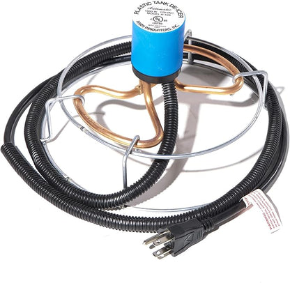 Farm Innovators 3 Pack Submergible Tank De-Icer, 1000W Water Deicer- Ice-N-Easy Design with Protective Cage for Plastic or Metal Livestock Water Stock Tank