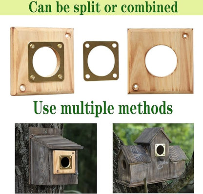 Bluebird House Predator Guard,Metal Birdhouse Guard,Bird House Hole Protector Guard for Eastern Bluebird Box 1 1/2 Inch Opening