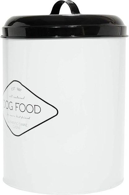 Amici Pet Buster All Natural Canister, Metal Storage Container with Handle Lid & Silicone Gasket Seal, Minimal Countertop Food Bin for Pantry, Pet Treats & Kitchen Dry Goods - 272 Oz (10.5"L x 14"H)