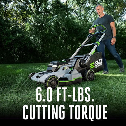 EGO POWER+ Electric Lawn Mower, Self-Propelled Cordless with Touch Drive, Includes (2) 56V 4.0Ah Batteries and Rapid Charger – LM2122SP-2