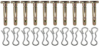 10 PK 738-04124A and 714-04040 Shear Pins and Cotter Pins for Cub Cadet Troy Bilt Snow Throwers