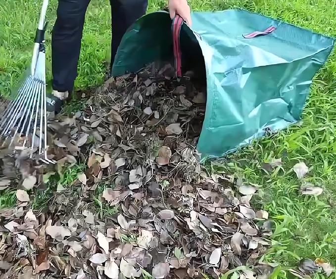 72 Gallon Yard Lawn Garden Bags, Large Standable Leaf Bags, Outdoor Garbage Can - Collapsible Trash Can for Parties, Yard Waste, Laundry, Camping - 1 Count