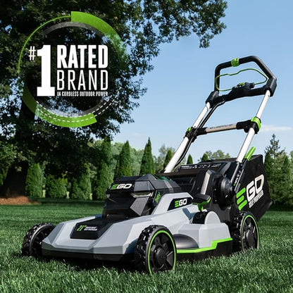 EGO POWER+ Electric Lawn Mower, Self-Propelled Cordless with Touch Drive, Includes (2) 56V 4.0Ah Batteries and Rapid Charger – LM2122SP-2