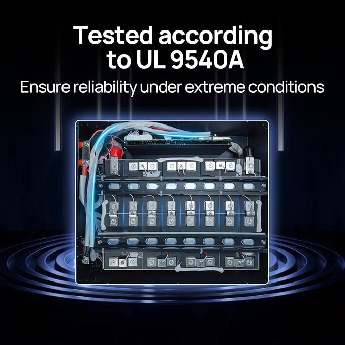 ECO-WORTHY Home Power Station Backup Power,20480Wh LiFePO4 Battery Support Communication、Bluetooth and WiFi,AC 5000W Inverter,Battery Monitor,for Home Backup,Emergency,Solar System Components