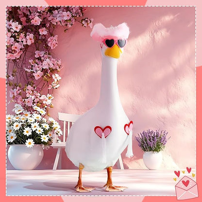 Outus Halloween Sexy Cowgirl Goose Outfits Funny Pink Cowboy Porch Goose Outfit 23 Inch Cowgirl Lawn Geese Cloth for Halloween Valentines Bachelorette Party Yard Garden Outdoor Decor