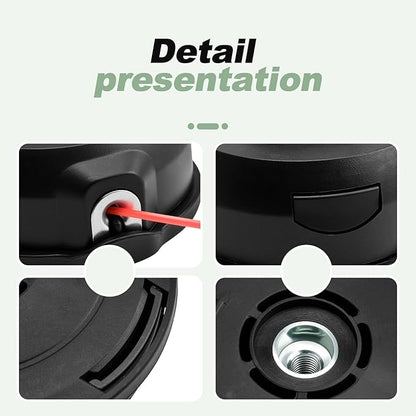 2 PCS Bump Feed Trimmer Head M8x1.25LH Compatible with Makita XRU11Z XRU12 XRU04Z 18V X2 LXT (36V) Lawn Mower Replace 198386-5