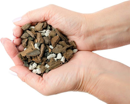 Premium Bonsai Soil All Purpose Fast Draining Mix - Pumice, Lava, Calcined Clay and Pine Bark Potting Pre Mixed Bonsai Plant Soil Mixture by GARDENERA - Made in USA - (5 Quart Bag)