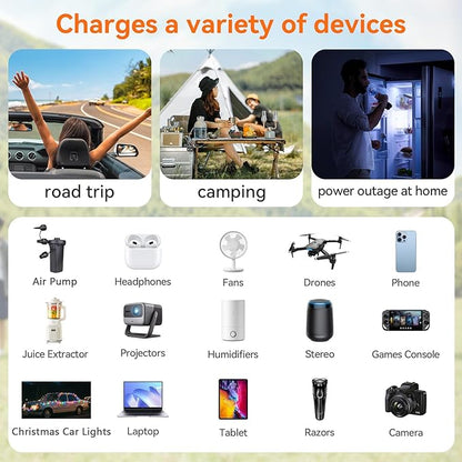 ALLWEI 300W Power Inverter 12V DC to 110V AC Car Plug Adapter Outlet Converter with 65W PD USB-C &18W USB-A Fast Charger, Car Cigarette Lighter Adapter for Laptop Tablets Phones - Portable - Black