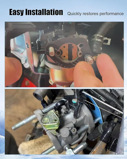 Carburetor Fit for Troy Bilt 42010 8HP 24" Snow Thrower, Snow Blower Carb with Fuel Filter Tune Up Kit