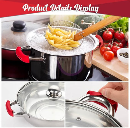 10Pcs Cast Iron Handle Cover, Silicone Pot Holders | Non-Slip Heat Resistant Cast Iron Skillet Covers Potholder for Frying Pans and Griddles Kitchen Supplies under 400℉