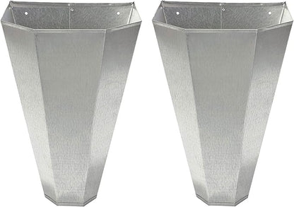 Little Giant RC2 Galvanized Steel Medium Poultry Restraining Flat Back Design Funnel Cone for Chicken, Birds, and Turkeys up to 10 Pounds, (2 Pack)