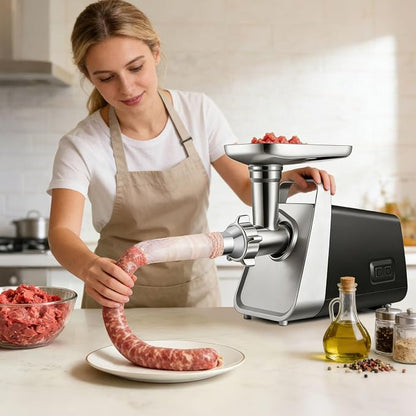3 Pieces #22 Sausage Stuffer Grinder Tubes | Stainless Steel, Size 22 Meat Grinder Food Maker Kit, for #22 Food Grinder