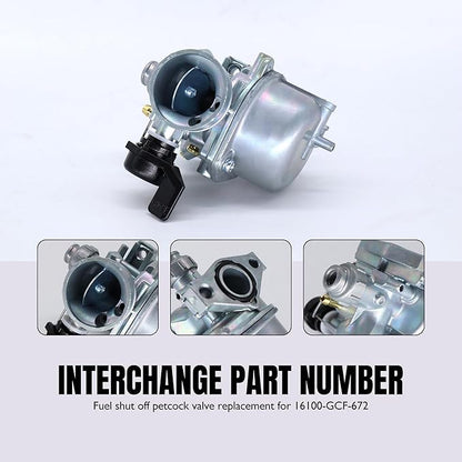 XR70 CRF70 Carburetor Compatible With Honda XR70R 1997-2003 CRF70 XR70 1997-2005 CRF70F 2004 2005 2006 2007 2008 2009 2010 2011 2012 Replace 16100-GCF-672 with Air Filter Fuel Valve Petcock