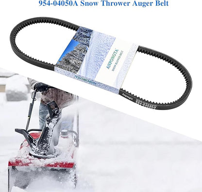 954-04050A Snow Thrower Auger Belt for MTD, Cub Cadet, Craftsman, Troy-Bilt 754-04050, 754-04050A, 954-04050, Replaces 954-04050A Belt (1/2'' x 35'' V-Belt, Kevlar Cord)