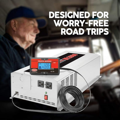 Tundra M Series - Truck Power Inverter - Modified Sine Wave 2500W / 12 Volts DC to 120 Volts AC - M2500
