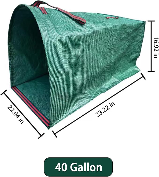 Leaf Dustpan, Leaf Collector, Large Yard Dustpan-Type Lawn and Leaf Bags Reusable, Leaves Collector, Garden Bags for Leaves, Debris, Grass, Clippings, Lawn Trash 40Gallon