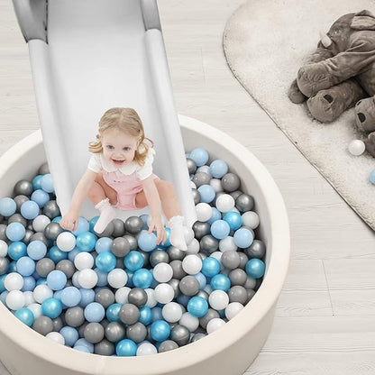 TRENDPLAY Plastic Balls for Ball Pits 2.2 Inch, Pack of 50 100 200 500 Hollow Balls, Perfect for Toddler Baby Pools,Party,Festival Decoration