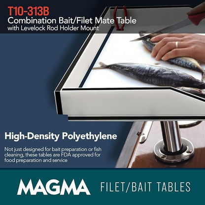 Magma Products Combination Bait/Filet Mate and Levelock Rod Holder Mount