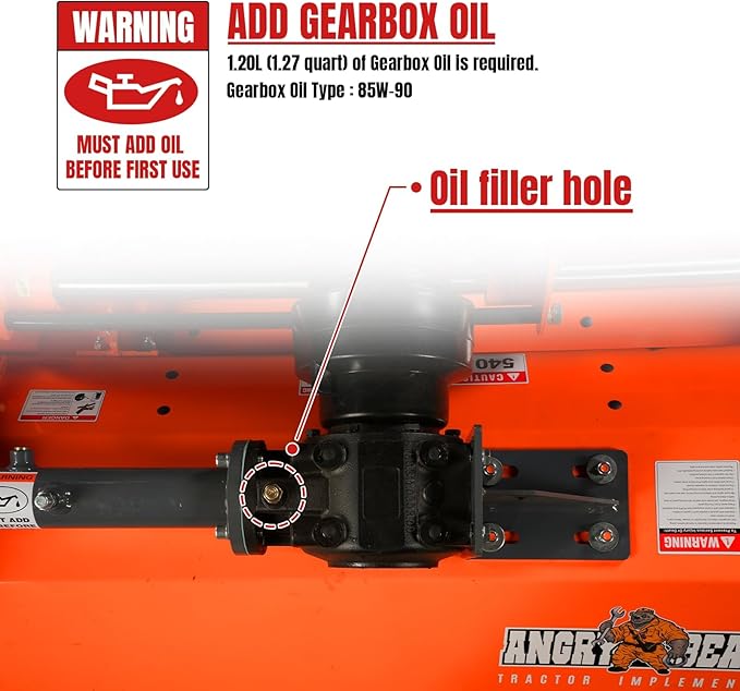 72'' PTO Flail Mower with Hydraulic Side Shift 3 Point 45-85hp, NAM72H
