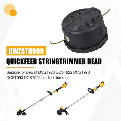 2PACK DWZSTH999 Quickfeed String Trimmer Head - Replacement for Dewalt 20V-60V Cordless Trimmers Head(DCST972, DCST922, DCST925, DCST920, DCST970.etc)
