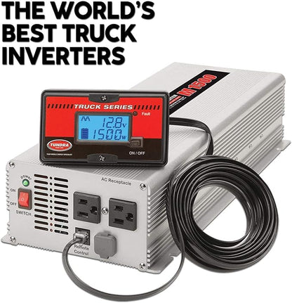 Tundra M Series - Truck Power Inverter - Modified Sine Wave 2000W / 12 Volts DC to 120 Volts AC - M2000
