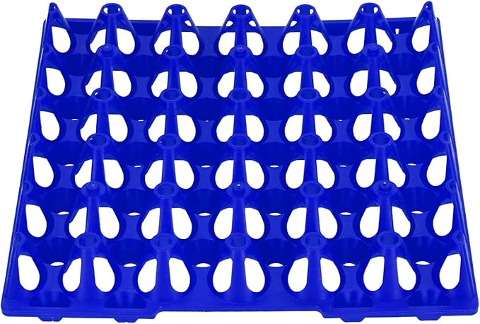 5PCS Egg Flats - 30 Cell Plastic Egg Crates Holder Tray for Storage & Transportation - Durable & Reusable Storage Solutions (Blue)
