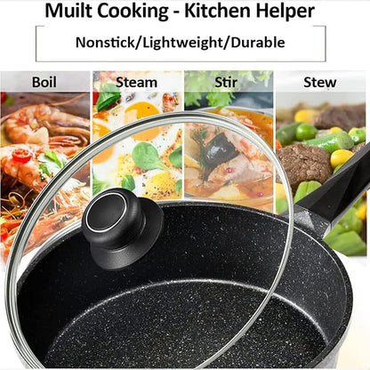 12 Inch Pan Lid, Tempered Glass Cover for Pots, Skillets & Frying Pan | Clear Cookware & Bakeware Lids with Heat-Resistant Handle, Fits Lodge Cast Iron Skillet