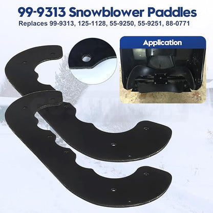 99-9313 Snow Blower Paddles Replaces Toro 99-9313 Paddle Kit, 125-1128, 88-0771, 55-9250 for Toro CCR2000, CCR2400, CCR2450, CCR3000, CCR 3650, Power Clear 221, 621, 721, 721E Snowblowers
