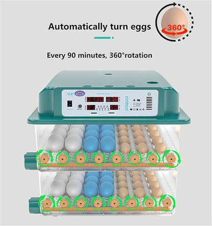 Egg Incubator, 12 Egg Incubator Digital with Temperature Control and Automatic Turning Chicken Poultry for Duck Goose Quail