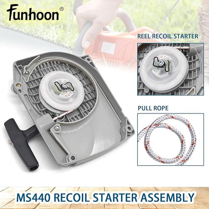 1128 080 2104 Recoil Starter Assembly for Stihl 044 046 MS440 MS460 Chainsaws Pull Start Assembly