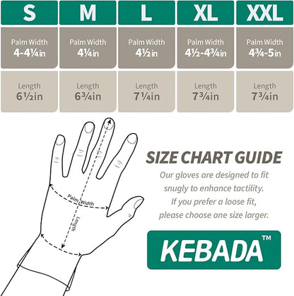 Kebada T3 Winter Work Gloves for Men and Women, Warm Knit Cold Weather Work Gloves, Thermal Insulated Freezer Gloves, 100% Latex Coating Non-slip Grip, Long Wrist Design, 3 Pairs, Green, Medium