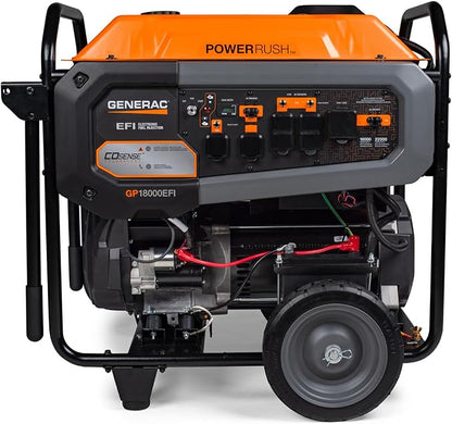 Generac 22,500 Starting Watt Portable Gas Generator - Electric Start - Home Backup or RV Ready - Heavy Duty Frame - Quiet, Long Runtime, Emergency Power - 49-State Compliant