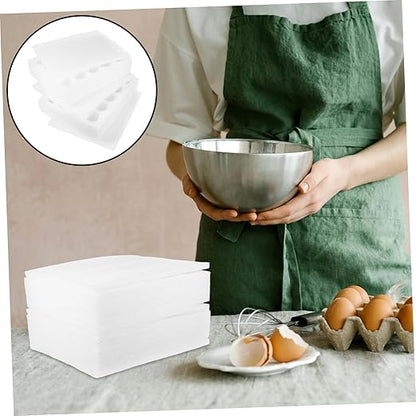 IMIKEYA 1set Egg Carrier Case Shock-resistant Foam Egg Holder for Storage and Transport for Fridge Supermarkets and Farmers Markets