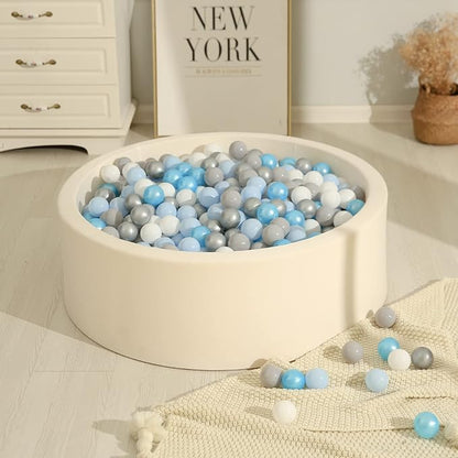 TRENDPLAY Plastic Balls for Ball Pits 2.2 Inch, Pack of 50 100 200 500 Hollow Balls, Perfect for Toddler Baby Pools,Party,Festival Decoration