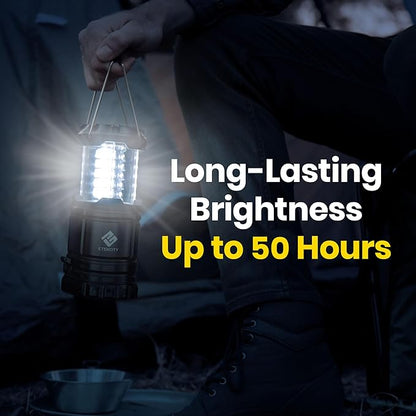 Etekcity LED Camping Lanterns, Battery Operated, 2 Pack | Power Outages, Hurricane Preparedness, Camping, Emergency Kit, Water Resistant, Collapsible Design, Batteries Included