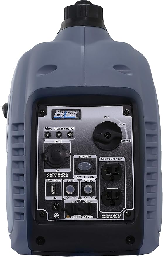 Pulsar 2,300W Portable Gas-Powered Quiet Inverter Generator With USB Outlet & Parallel Capability, Carb Compliant, G2319N
