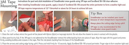 SnowBreaker Snow Guards 25 Pieces for Metal Roofs (Peel and Stick)