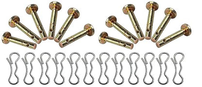 12 pcs 738-04124A and 714-04040 Shear Pins and Cotter Pins for Cub Cadet MTD Troy Bilt Snowblowers