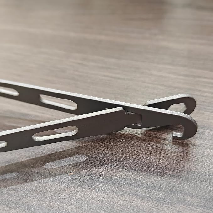 Titanium Fork Spoon Knife Set - Camping Tongs | Ultralight Backpacking Utensils, Travel Cutlery Set, Heat-Resistant & Rustproof, Hiking Survival Gear ((Fork+ Spoon)* 2)