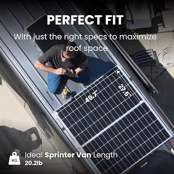 ACOPOWER Solar Panel 175Watt 12 Volt,Monocrystalline High-Efficiency 175 Watt PV Module Power Charger for RV Caravan Marine Camper Rooftop Farm Battery and Other Off-Grid Applications