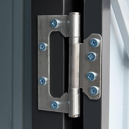 3x3 FT Outdoor Storage Shed, Metal Steel Garden Shed with Single Lockable Door, Small Shed Outdoor Steel Utility Tool Shed, Storage House Waterproof for Backyard Patio, Garden, Lawn, Dark Gray