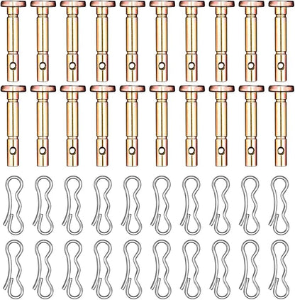 Shear Pins and Cotter Pins Fit for MTD Snowblower - Shear Pins 20pcs and Cotter Pins 20pcs Compatible for Cub Cad et Troy Bilt Craftsman 24" 26" Snow Thrower, Replace 738-04124A 714-04040