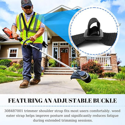 Eudaimonia Weed Eater Shoulder Strap, Trimmer Shoulder Strap 308487001 for Ryobi, Homelite String Trimmers ﻿