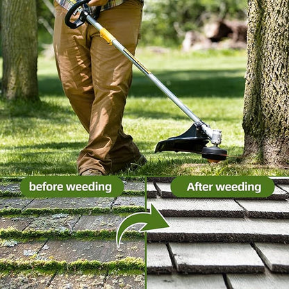 New Steel Wire Model Weed Wacker Head, Steel Wire Grass Weed Eater Blades, Universal Steel Wire Weed Grass Trimmer Blade Remover Tool for Electric Battery Powered String Trimme (2, 6 Blades)