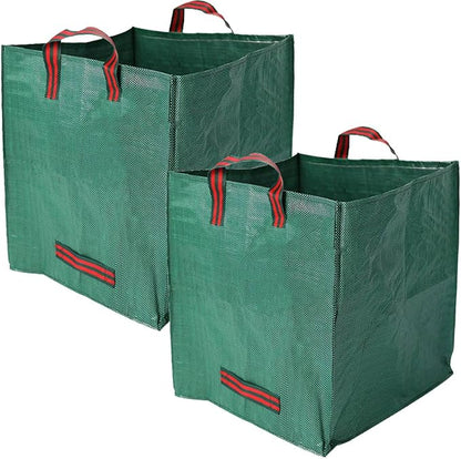 Heavy Duty Reusable Leaf Bags, 33-Gallon (Pack of 2) – Yard Waste Bags with Reinforced Carry Handles, Foldable & Portable for Lawn, Garden, Camping, and Debris Collection
