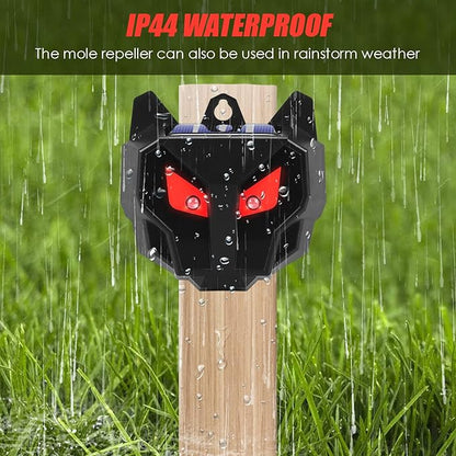 8 Pack Solar Predator Deterrent Lights,Nocturnal Animal Repeller with Red Flashing LED,Waterproof Coyote Deterrent Devices for Chicken Coops,Garden & Yard - Protects Against Fox,Raccoon,Skunk,Deer